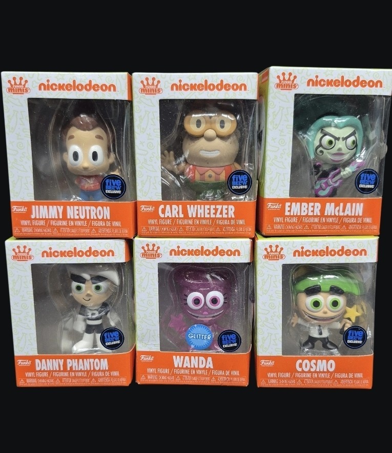 Funko Mini Nickelodeon Danny Phantom Ember Cosmo Wanda Jimmy Neutron Carl Wheeze