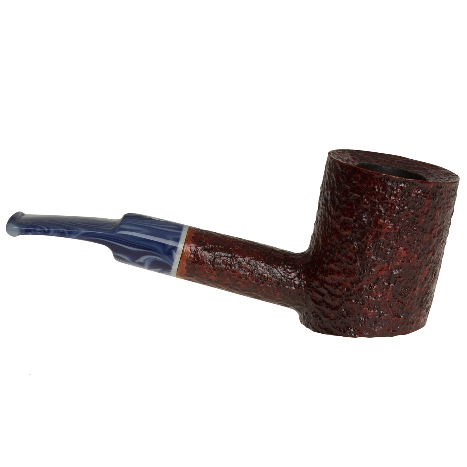 Savinelli Oceano Rusticated 311 KS Unique Blue Bent Billiard Tobacco Pipe 6mm
