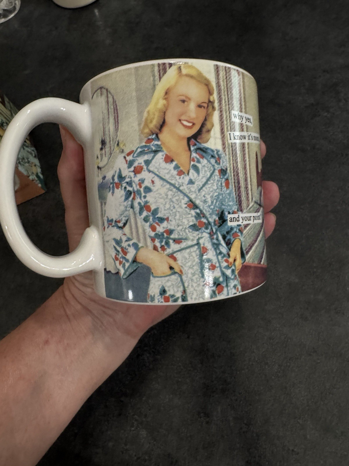 Anne Taintor “And Yes I know It’s Noon” Mug 4” In Box
