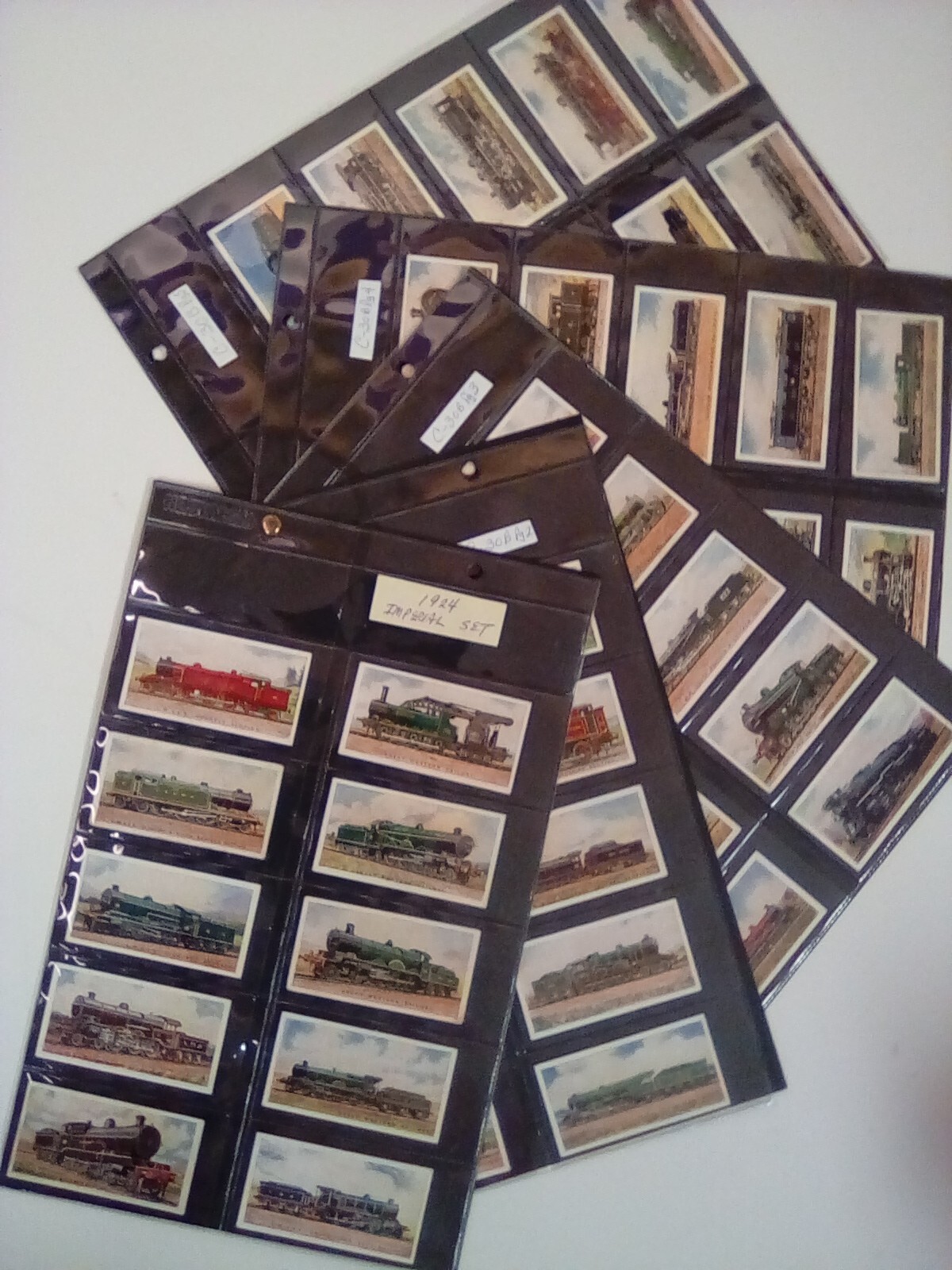 1924 Imperial Tobacco Co “Railway Engine s” trade cards set of 50 Mint cond.