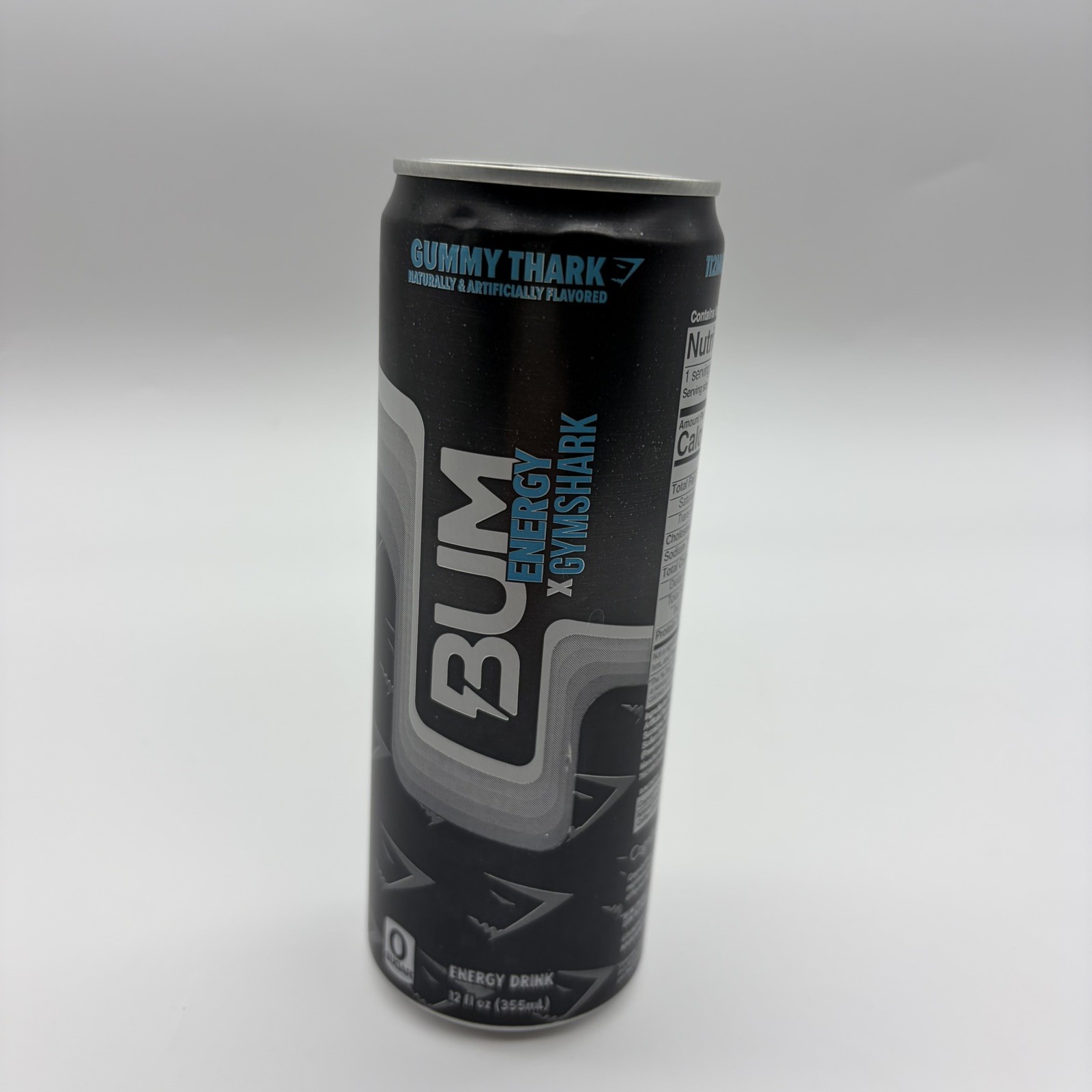 BUM ENERGY Energy Gummy Thark Can 12 fl oz SUPER RARE/LIMITED
