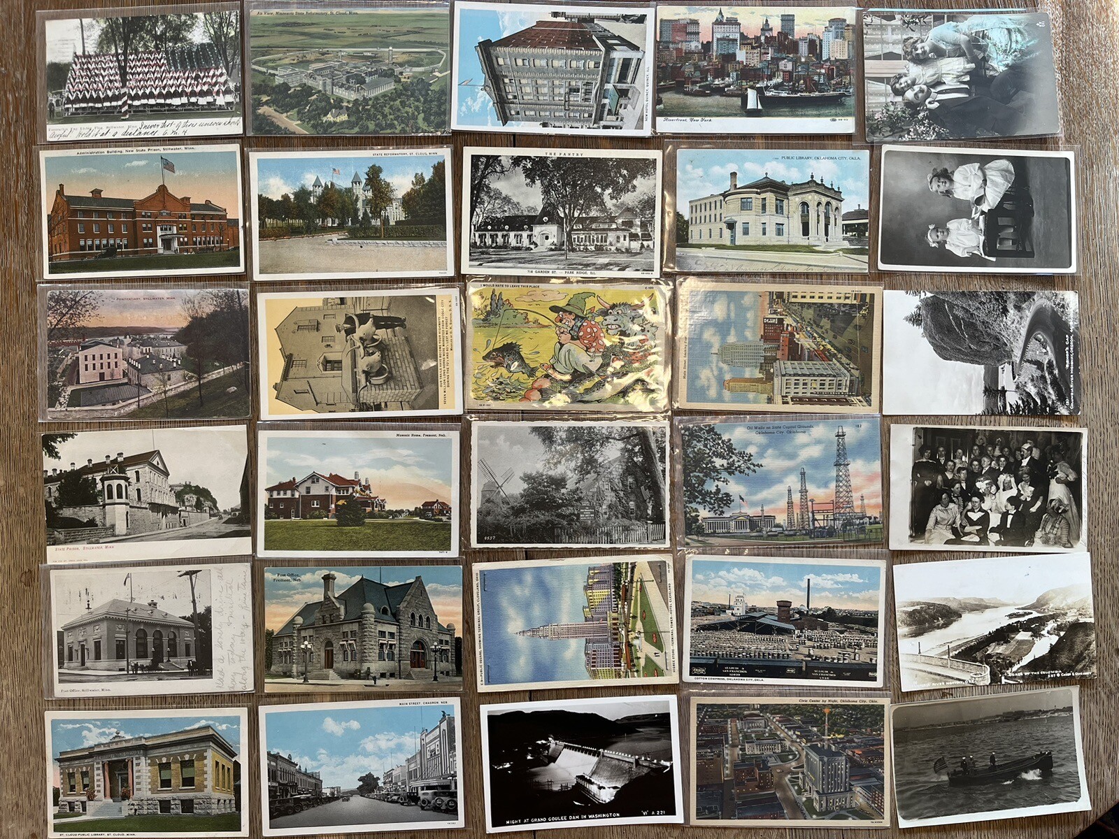 1000+ Antique Postcard Lot c1900 – c1960s City Views Holiday RPPC Collection