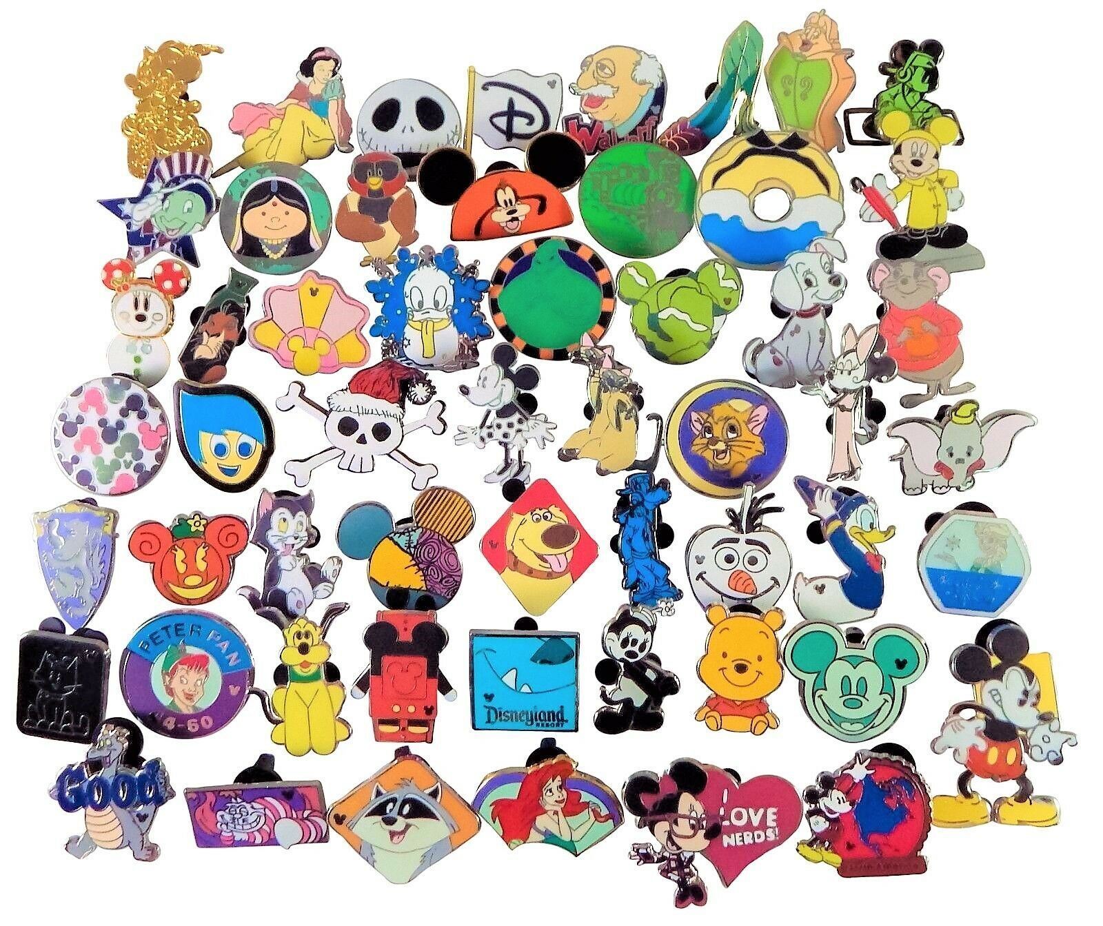 Disney Pin 100 Assorted Trading Mystery Pin Lot ~ Brand New Pins ~ No Doubles