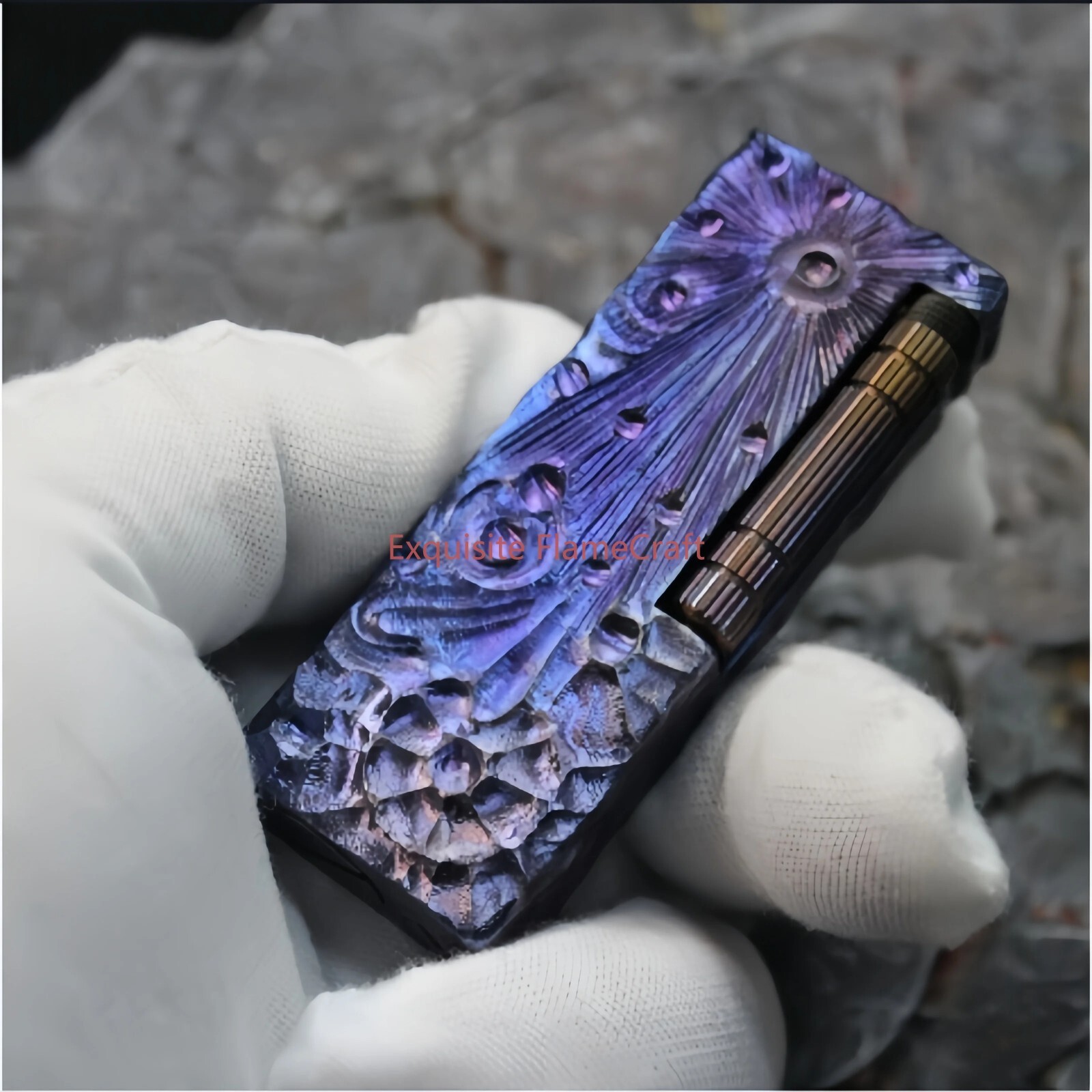 Handmade Titanium Alloy Vintage Retro Collectible Cigarette Lighter Gift For Men