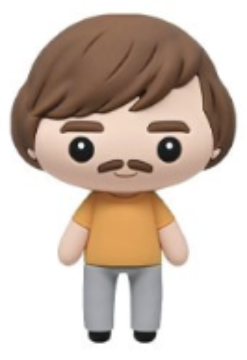 Happy Gilmore Figural Bag Clip Series 1 3 Inch Mr. Larson