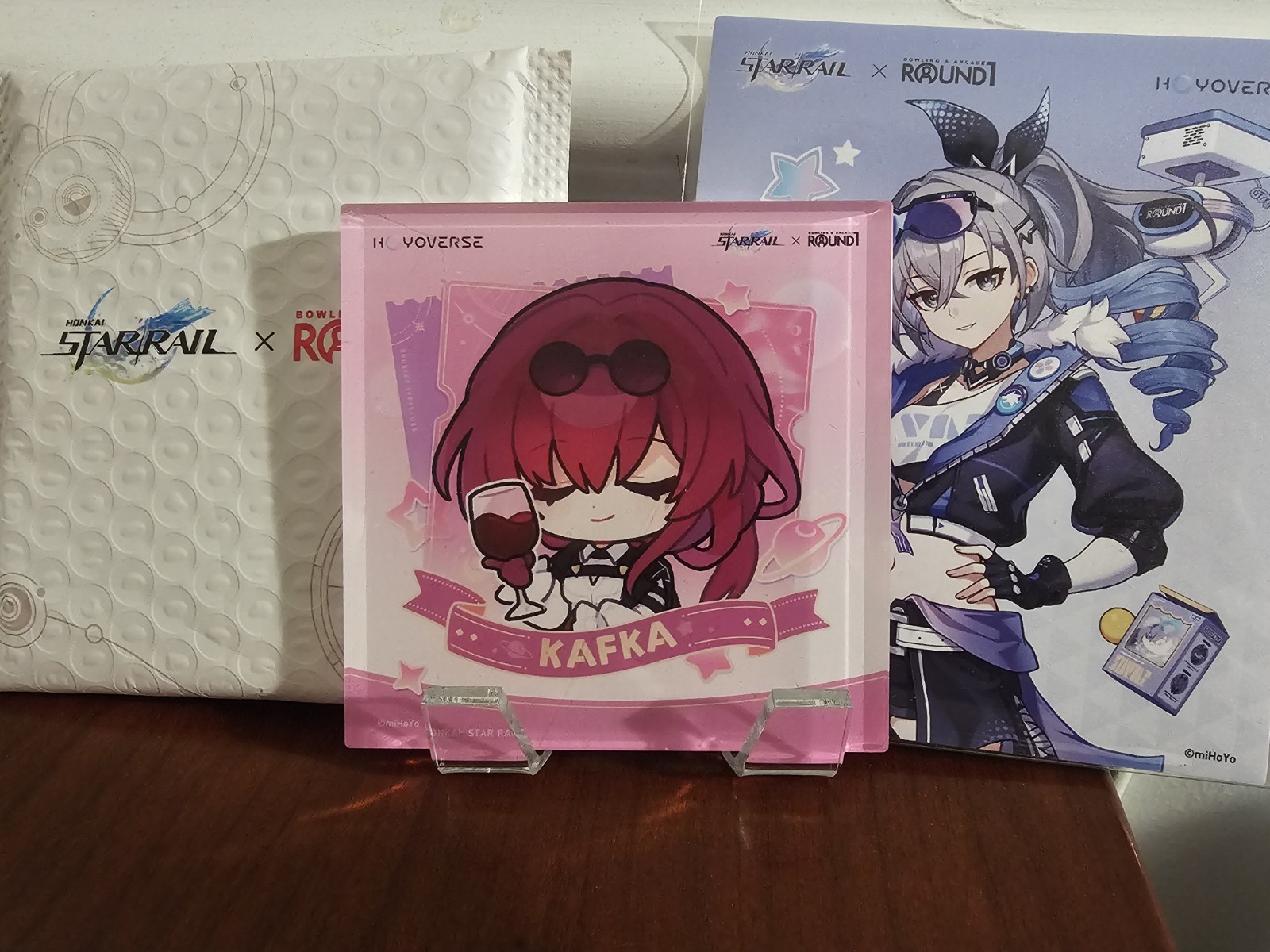Kafka Acrylic Coaster Silverwolf Sticker Honkai Round1 Round 1 miHoYo Collab