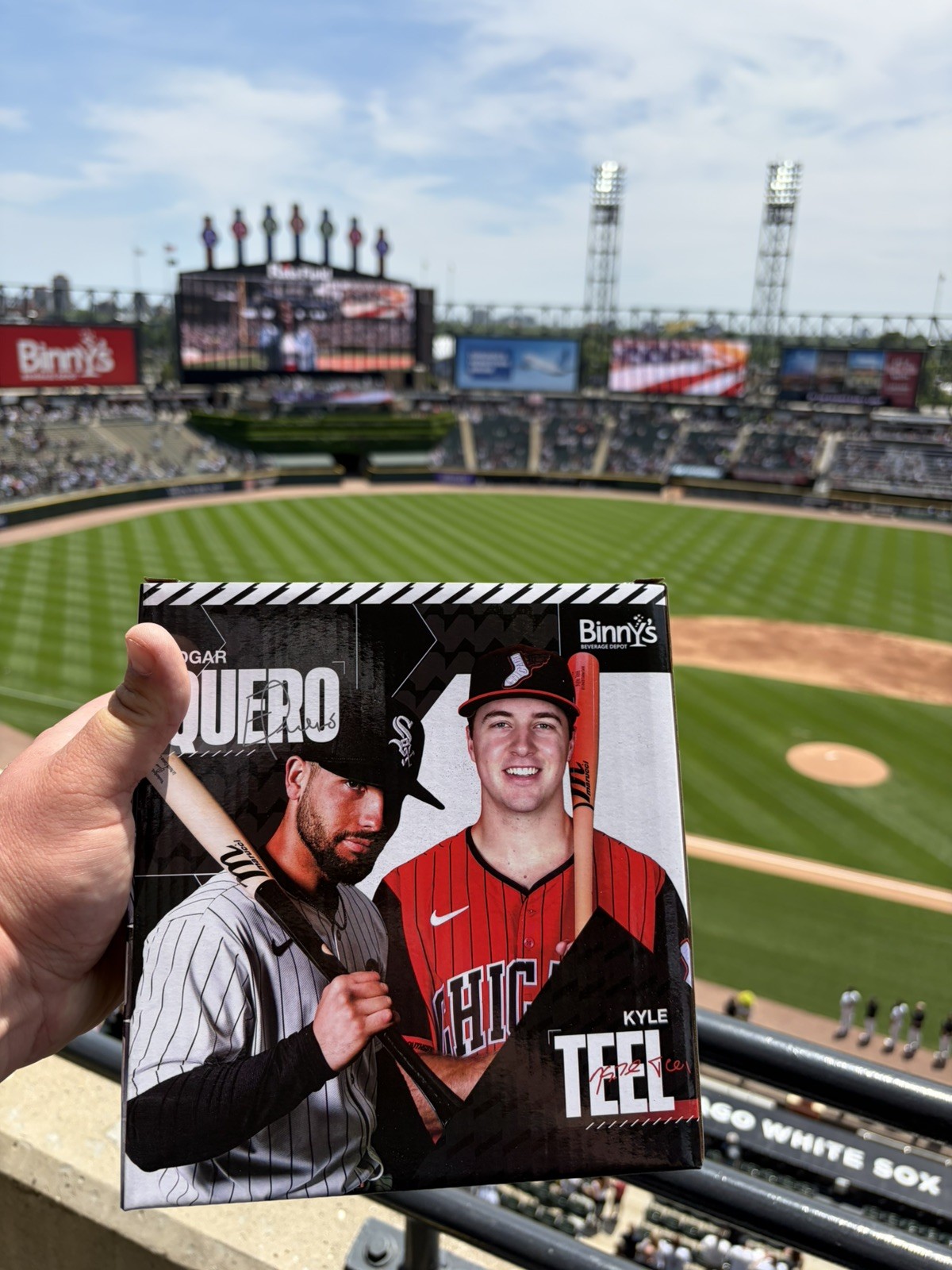 Edgar Quero & Kyle Teel Chicago White Sox Baseball Bobblehead Collectible
