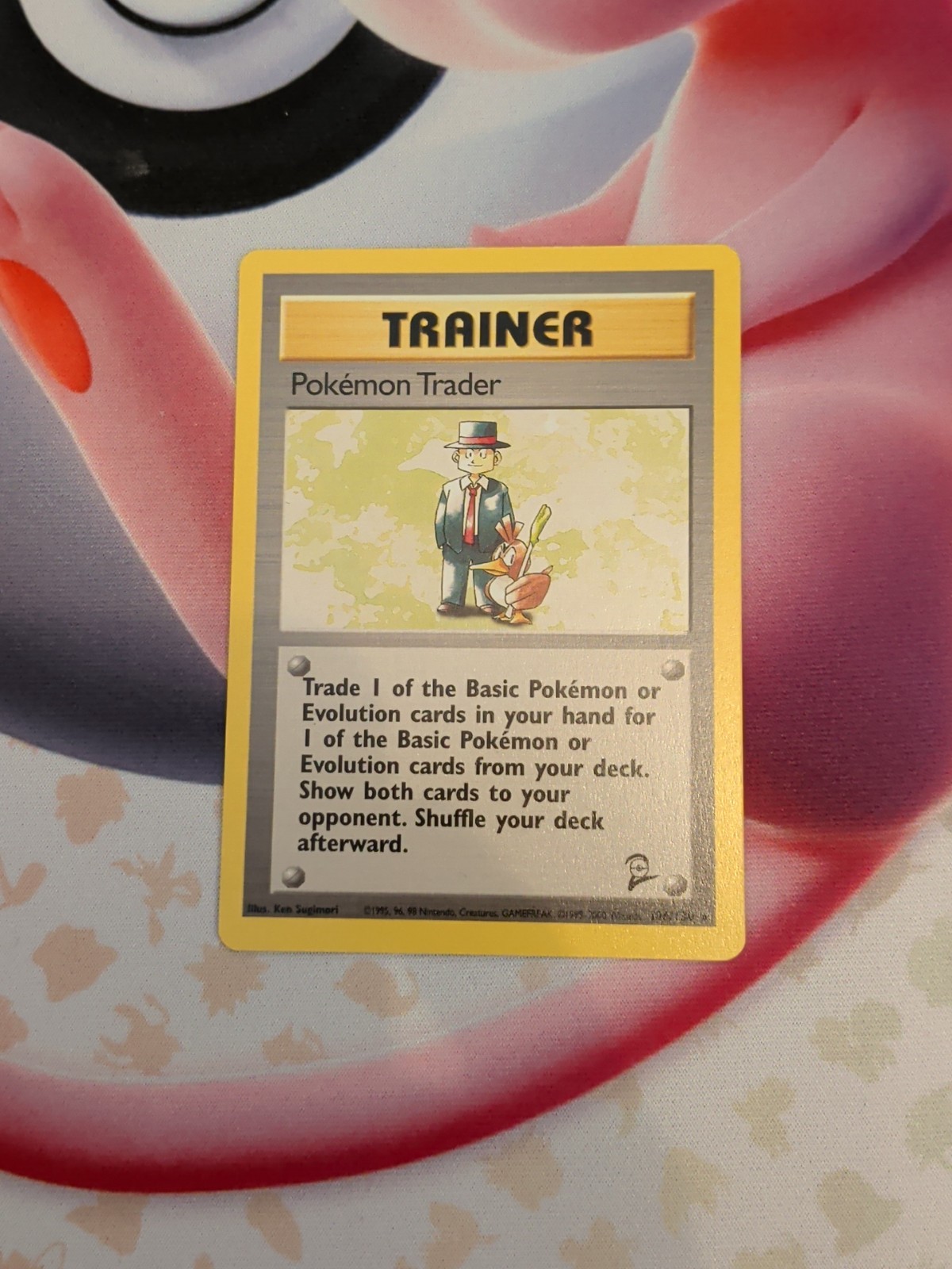 Pokemon Trader 77/102 Base Set Non Holo Rare Pokemon Card WOTC 2nd Edition