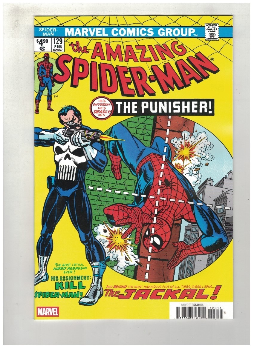 AMAZING SPIDER-MAN #129 FACSIMILE EDITION – 1st APP. OF PUNISHER – MARVEL/2026