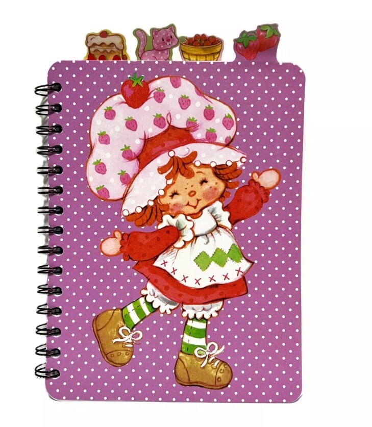 NEW✨Strawberry Shortcake & Custard Tab Journal Notebook 7in (W) x 9.in