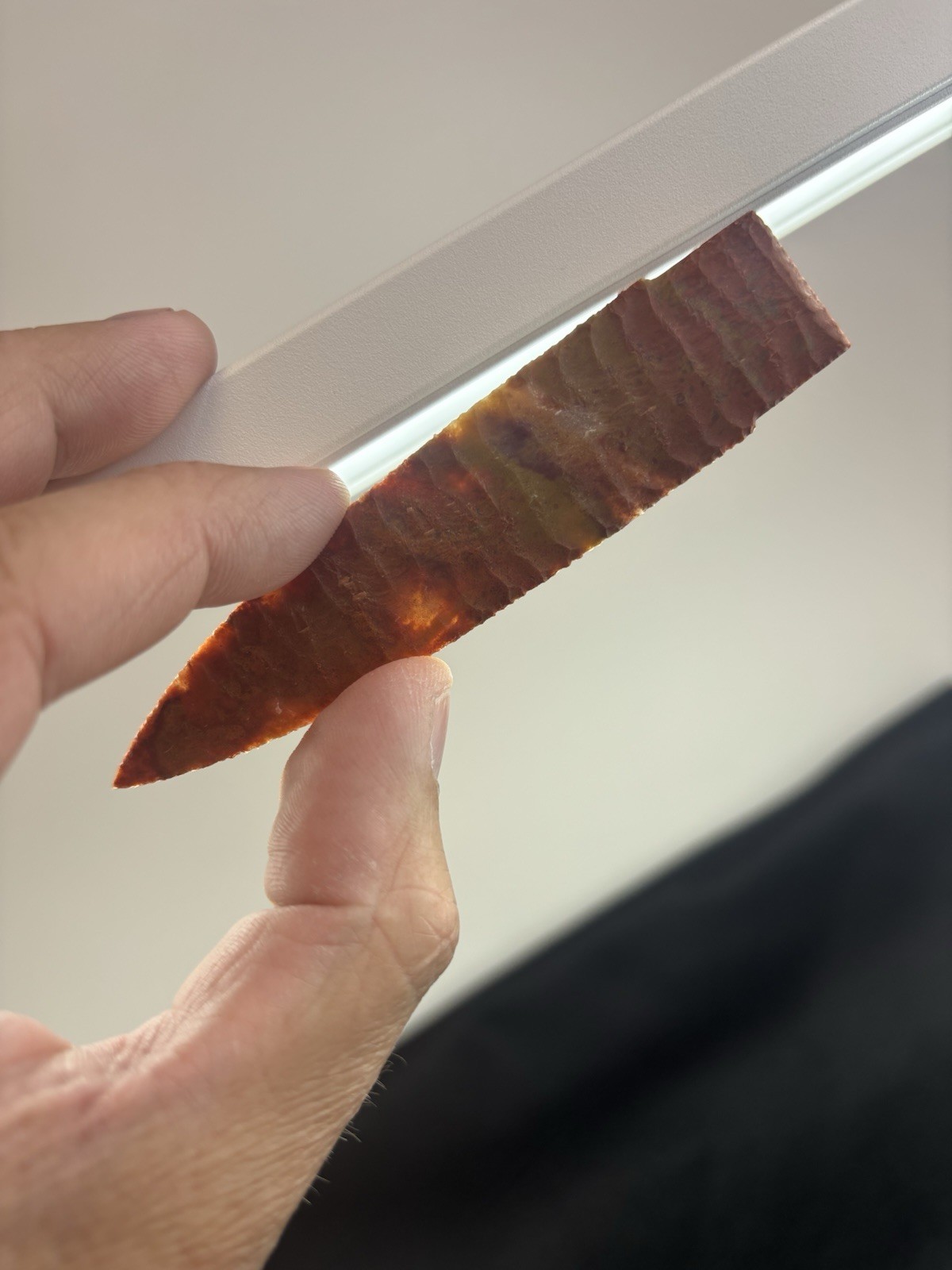 Scotts Bluff Style Jasper Projectile Spear Point ~ Stone Blade Flint Knapping