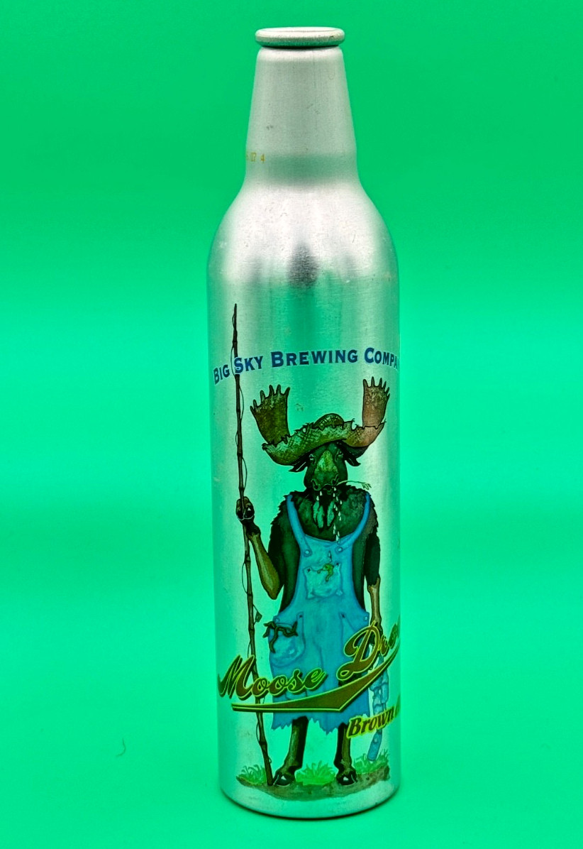 Beer Bottle Moose Drool Aluminum 12.5oz Moose Big Sky Brewing Montana