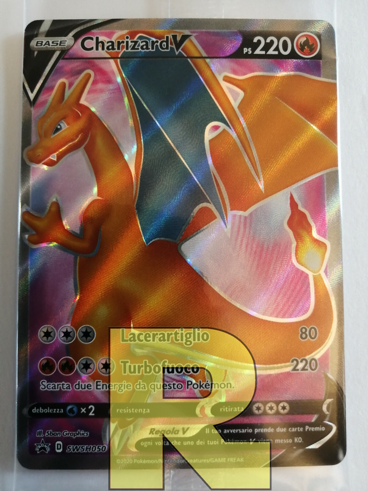 Charizard V Promo SWSH050 Rare Full Art Pokemon Italian SEALED
