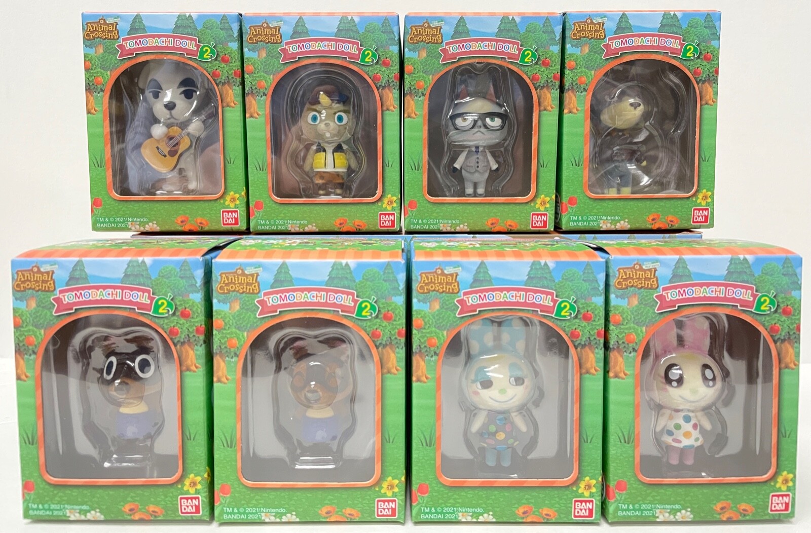Animal Crossing Tomodachi Doll Series 2 Villager Figure Set of 8 Bandai IN STOCK