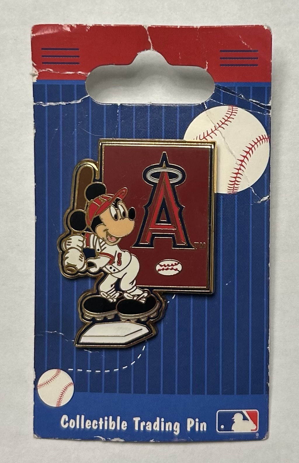 Disney – Mickey Mouse – Major League Baseball Player – LA Angels of Anaheim Pin