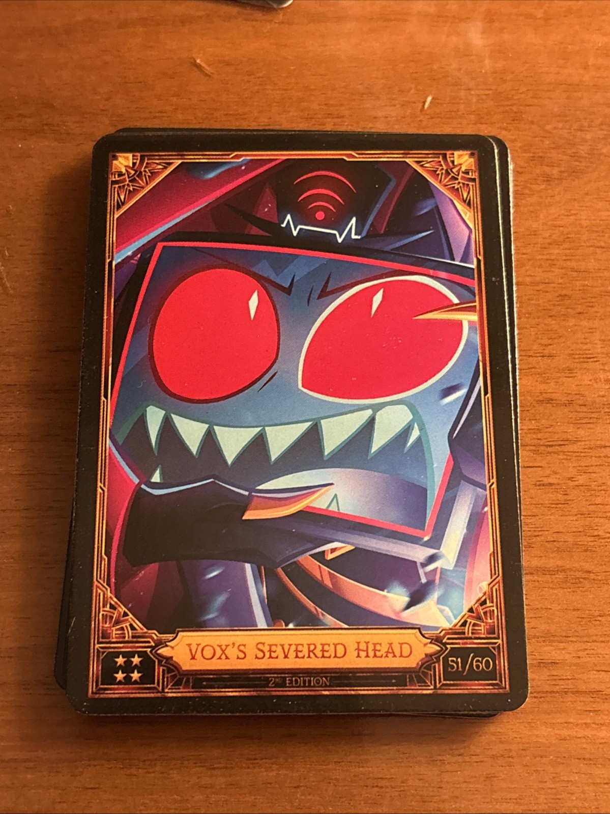 Hazbin Hotel Vox’s Severed Head 2nd Edition Season 2 Trading Card Non Foil 51/60