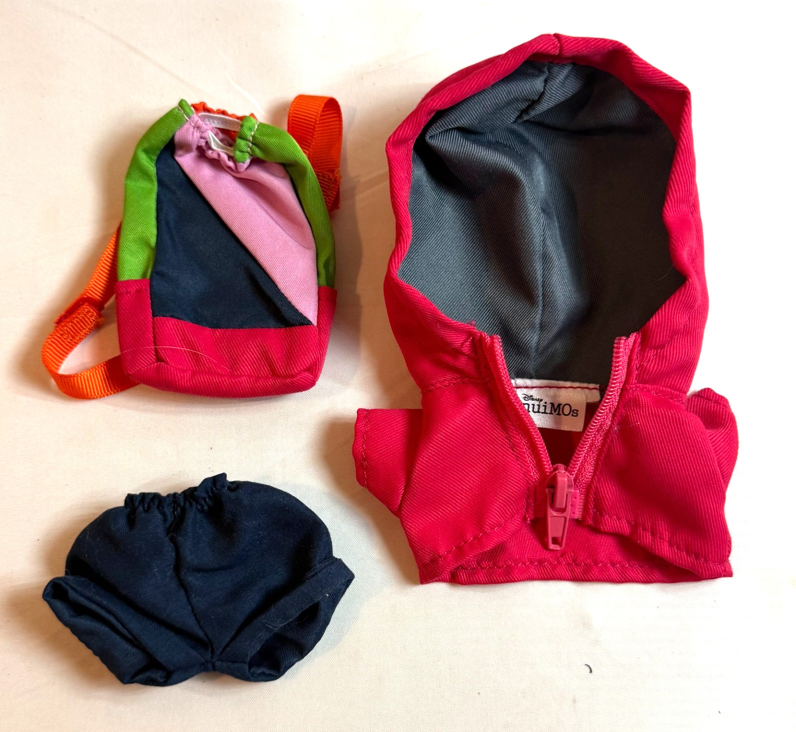 Disney Parks Nuimo Poseable Plush Clothing Outfit – Hoodie, Backpack, Shorts