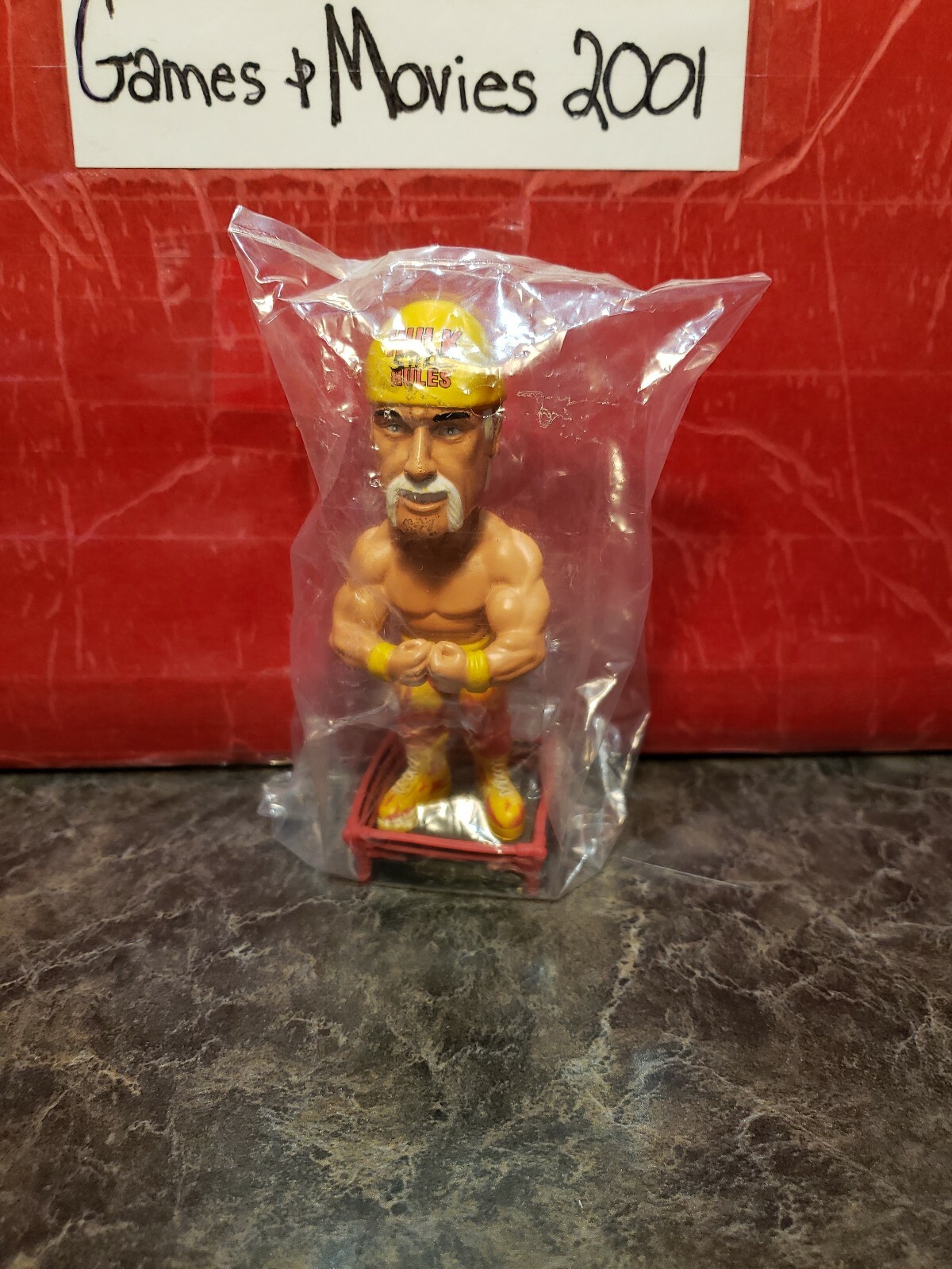 Hulk Hogan WWF WWE Mini Bobblehead