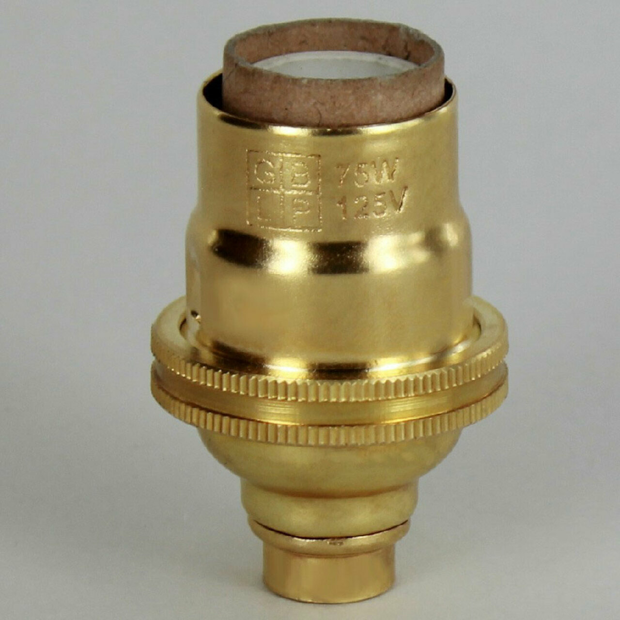 NEW: Unfinished Brass E-12 Candelabra Socket with Porcelain Interior
