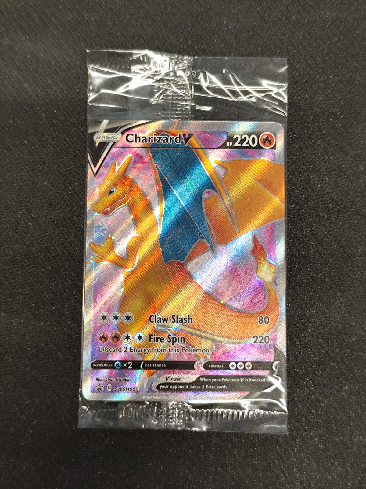 Sealed Charizard V – ETB Promo Full Art – Sword and Shield – SWSH050