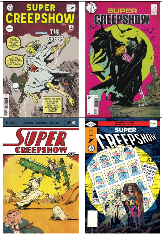 Super Creepshow #1 2 3 4 MAIN Cover A HOMAGE Set Lot 2026 Image Comics