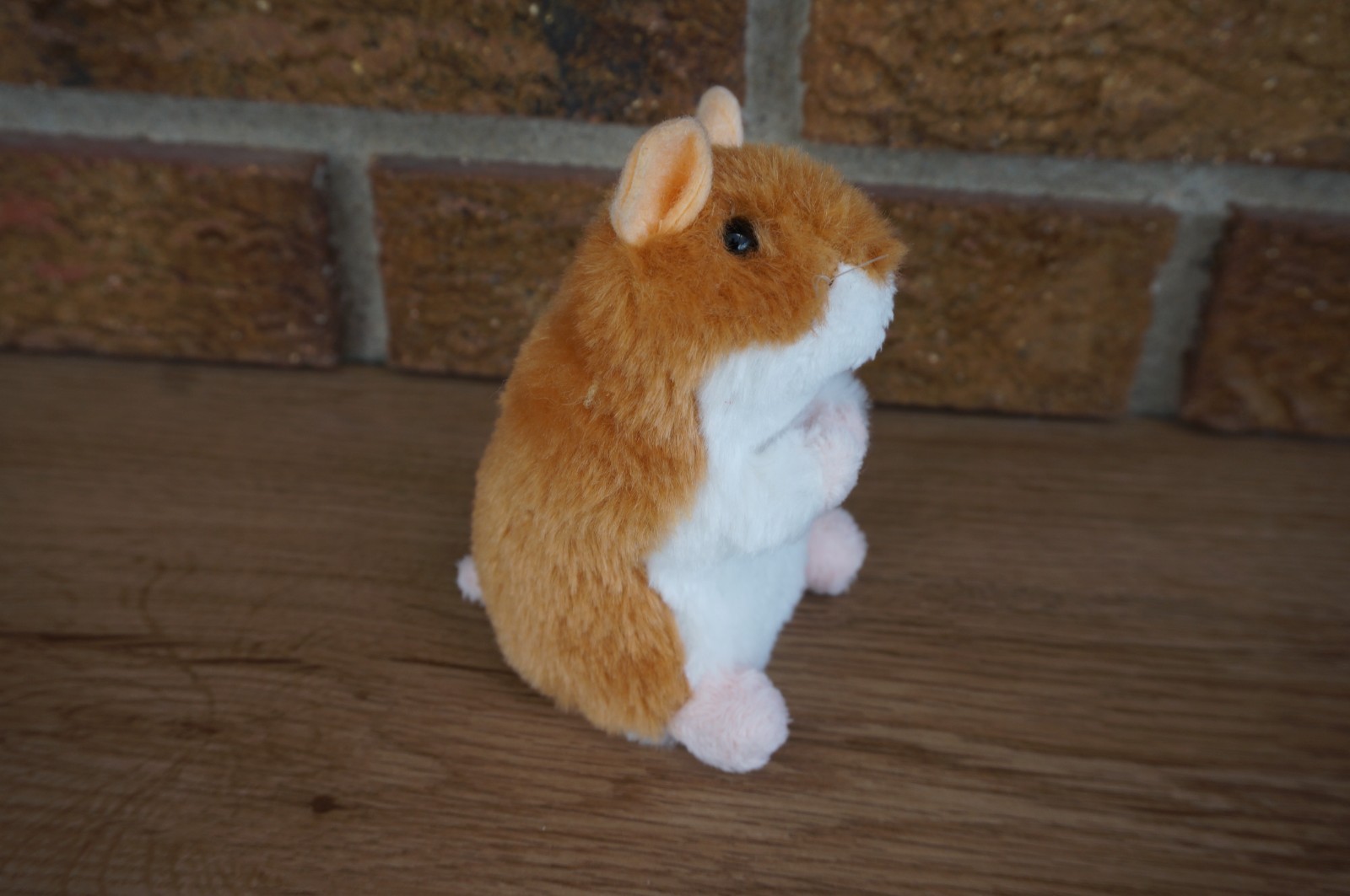Plush DOUGLAS Brown White HAMSTER Stuffed Animal Doll Cuddle Toy Soft Doll 4.5″