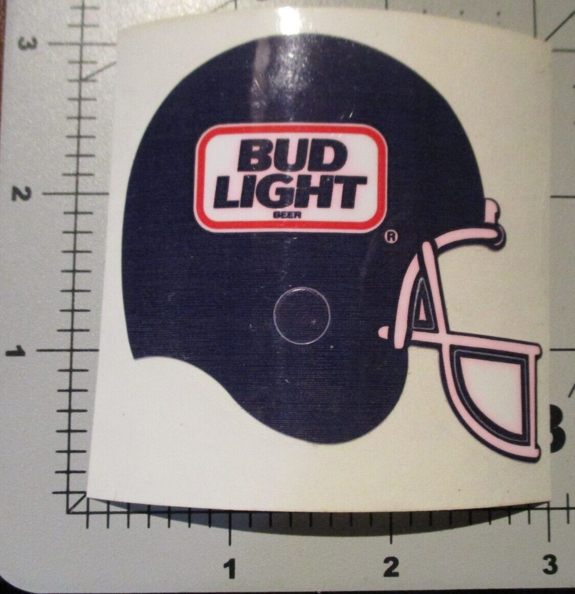 BUDWEISER Vintage NOS Bud Light helmet STICKER decal craft beer brewing Q