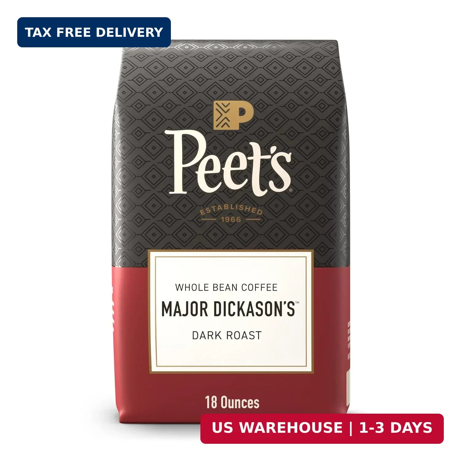 Peet’s Coffee, Dark Roast Whole Bean Coffee, 100% Arabica Coffee – Major Dickaso