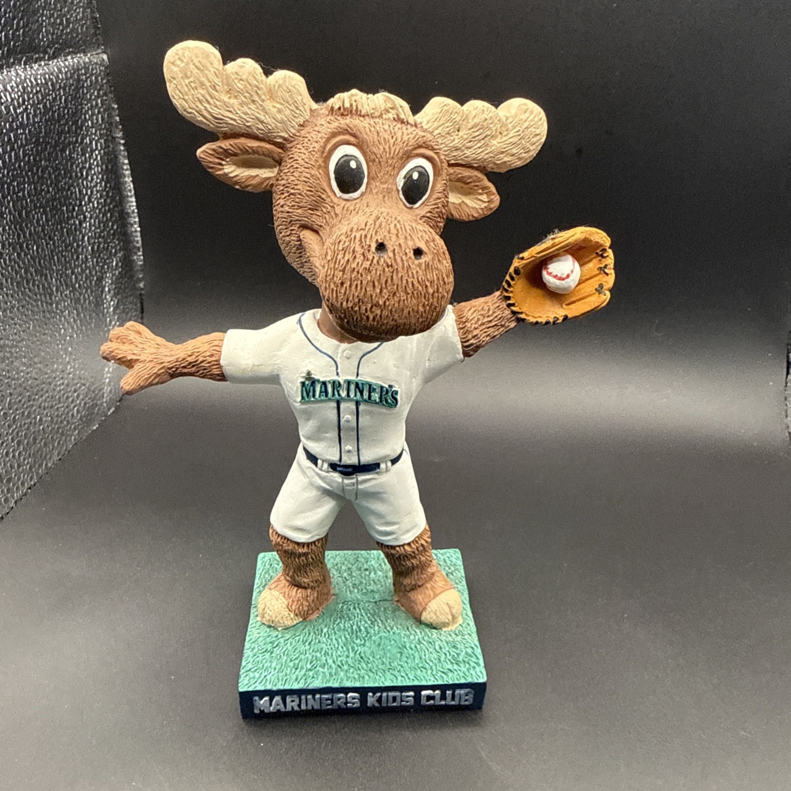 MARINER MOOSE Seattle Mariners Mascot Bobble Head 2016 Kid’s Club Edition No Box