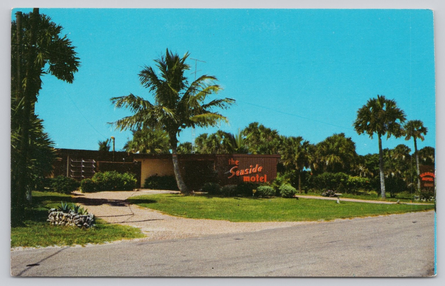 Vintage Seaside Motel Naples Florida Photochrome Postcard 1939-Now