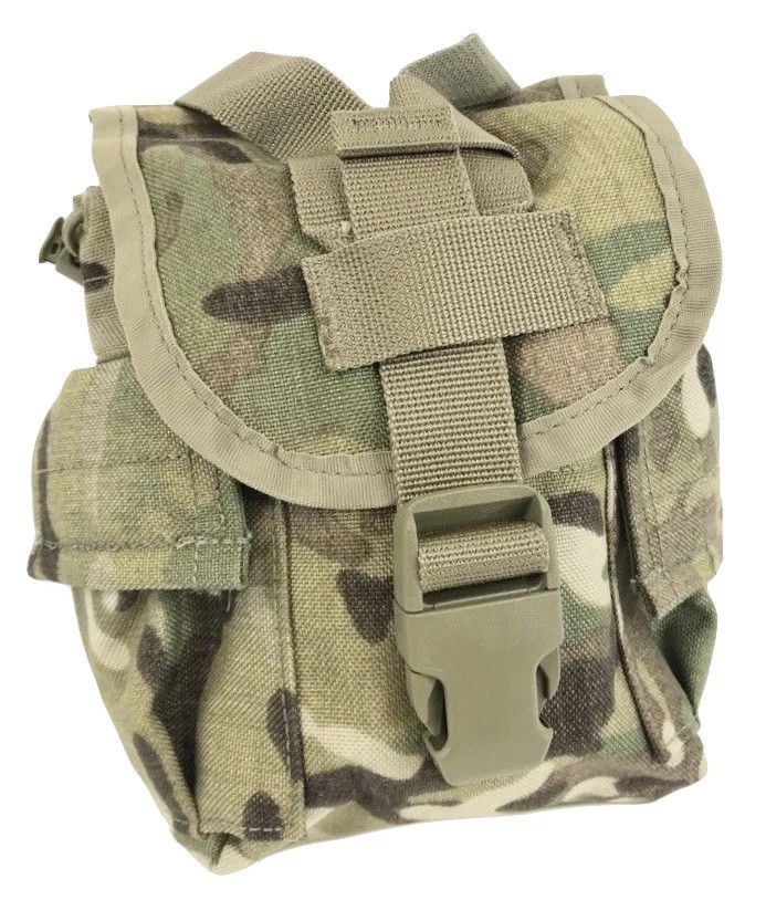 2 Pack FAIR US Army 1 QT General Purpose Canteen Pouch Molle II Multicam OCP