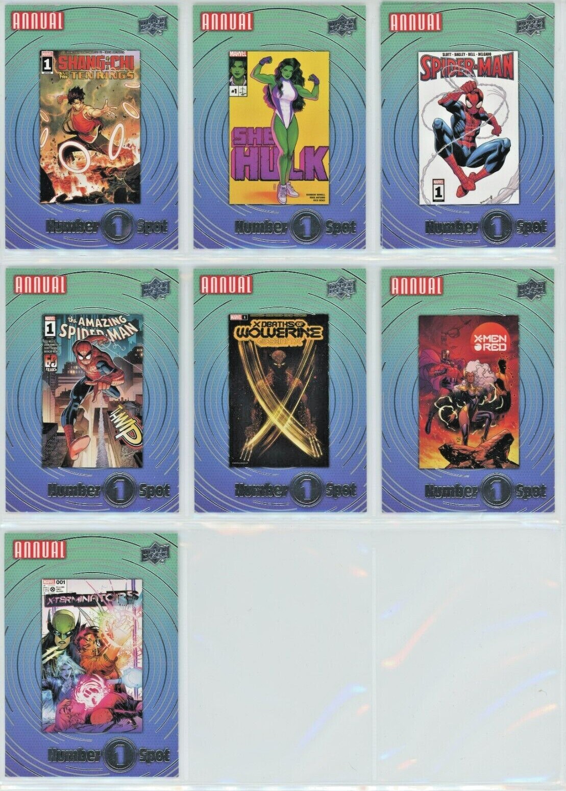 2022-23 Upper Deck Marvel Annual NUMBER 1 SPOT Insert You Choose Pick Character