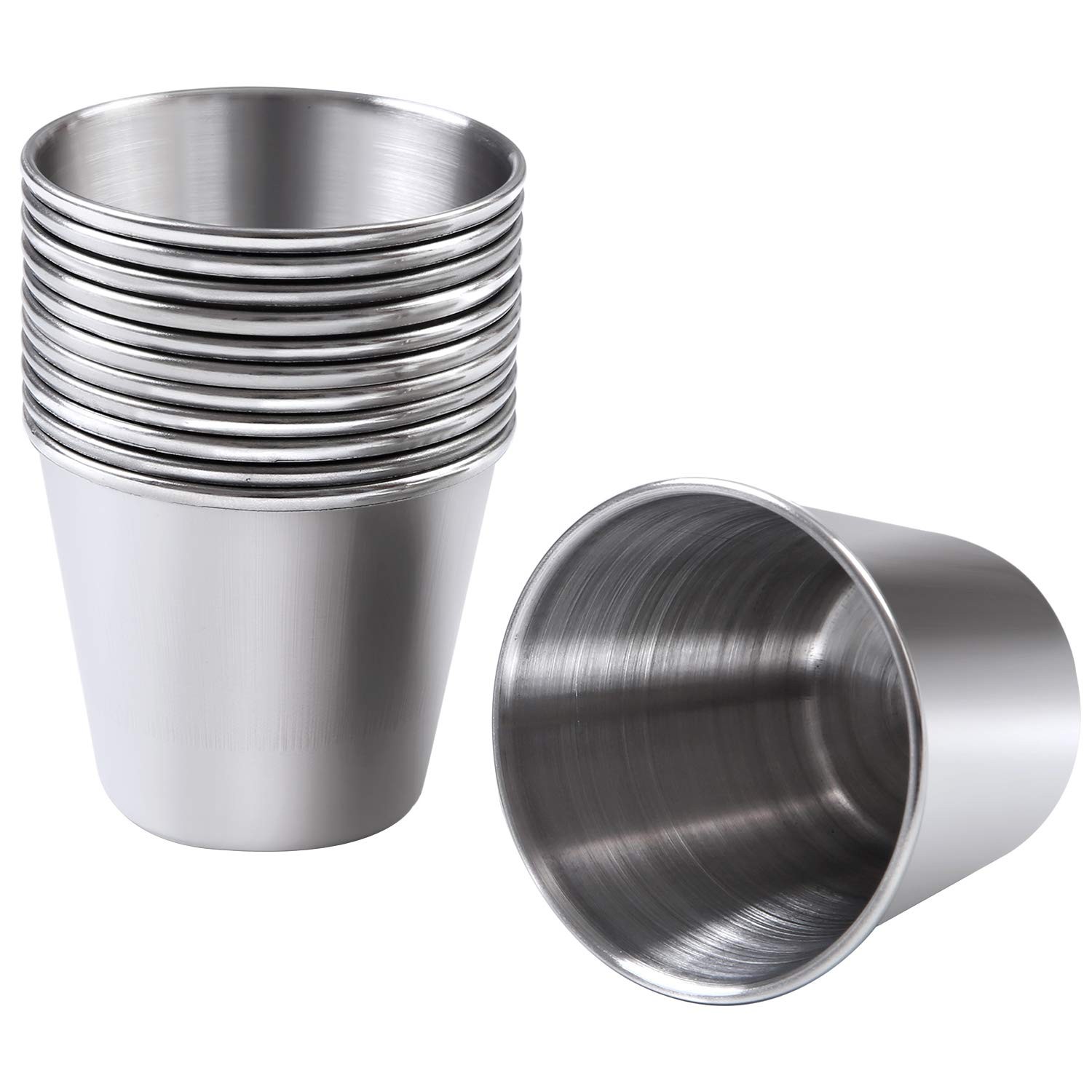 12 Pieces Stainless Steel Shot Cups Stainless Steel Shot Glass Drinking Tumbler
