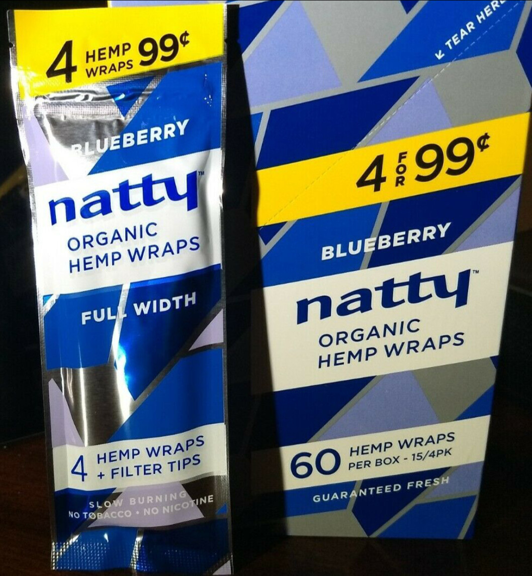 Natty Organic Herbal Flavored Papers Blueberry 5/4ct packs