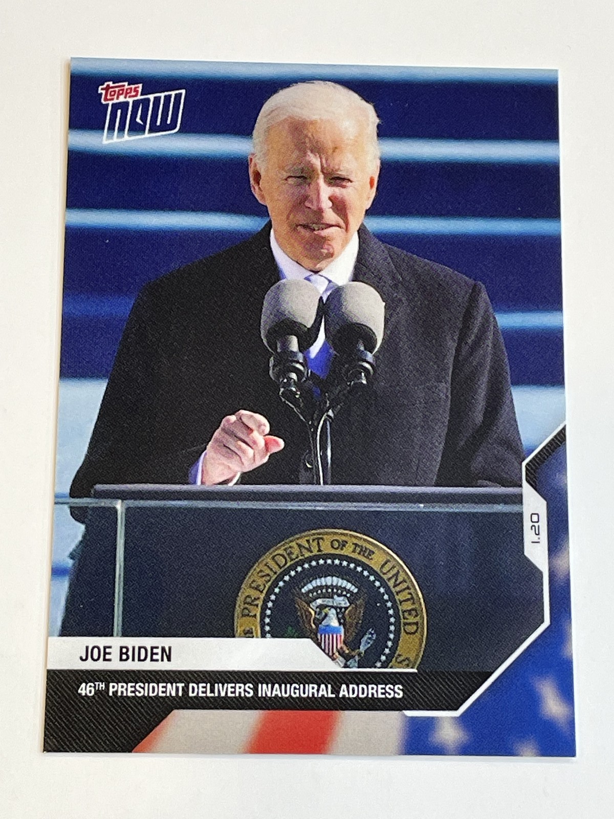 2020 Topps Now USA Election #15 – Joe Biden – Inauguration Day