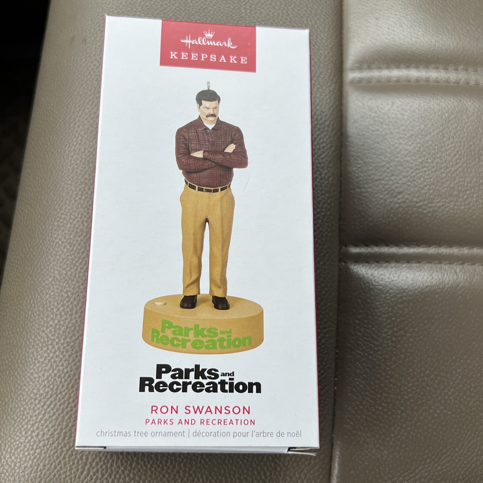 Hallmark Magic Ornament Parks & Recreation Ron Swanson Figure Nick Offerman NEW