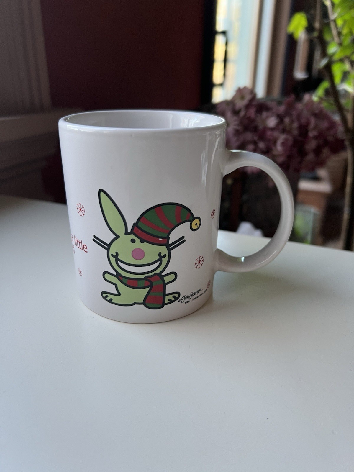 Jim Benton Happy Bunny OK Maybe I am a Little Elf-Centered Christmas Mug