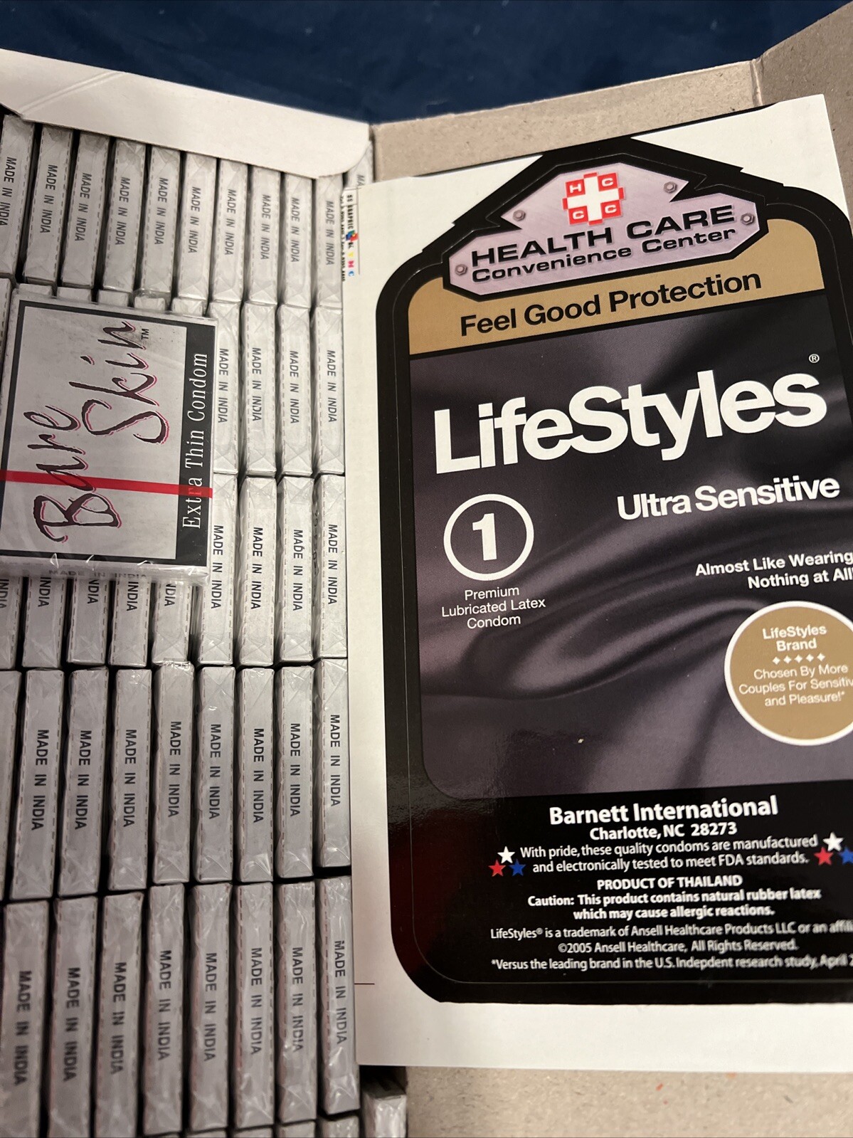 Condom Vending Machine Packages “BARE SKIN ” 72 Pieces PLUS LABEL!!