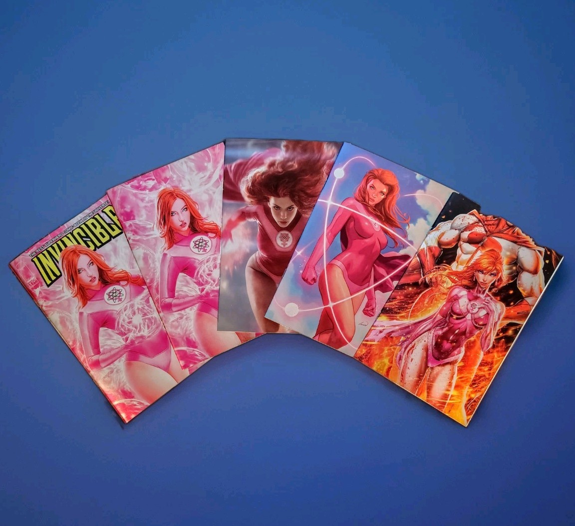 Invincible #1 Reprint Atom Eve Foil Variant Set Of 5 Talavera Tyndall Mayhew