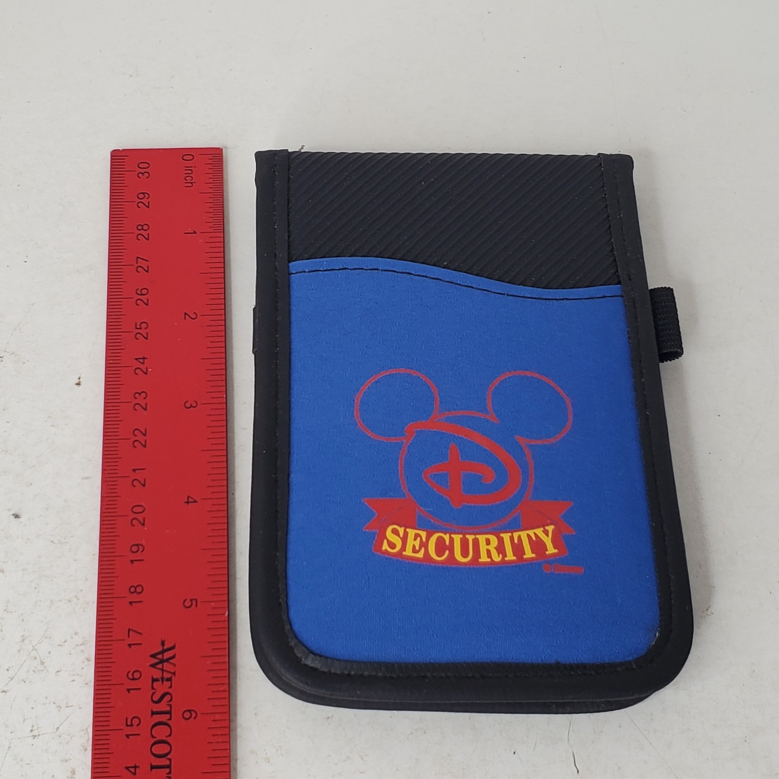 Disney Security Guest Interaction Notebook Holder With Mickey Mouse Flashlight