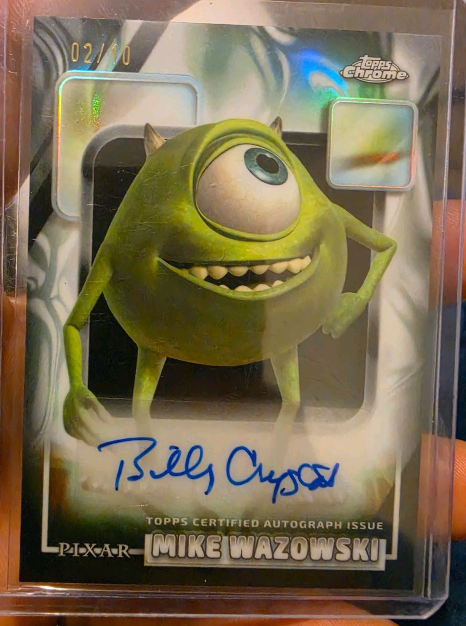 2026 Topps Chrome Disney Mike Wazowski Black Refractor Auto AA-BC 2/10