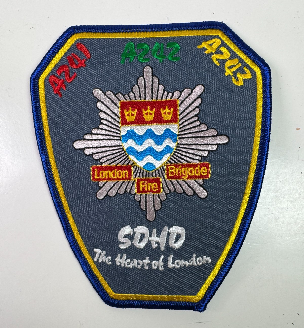 London Fire Brigade SOHO England United Kingdom UK Patch EE4a