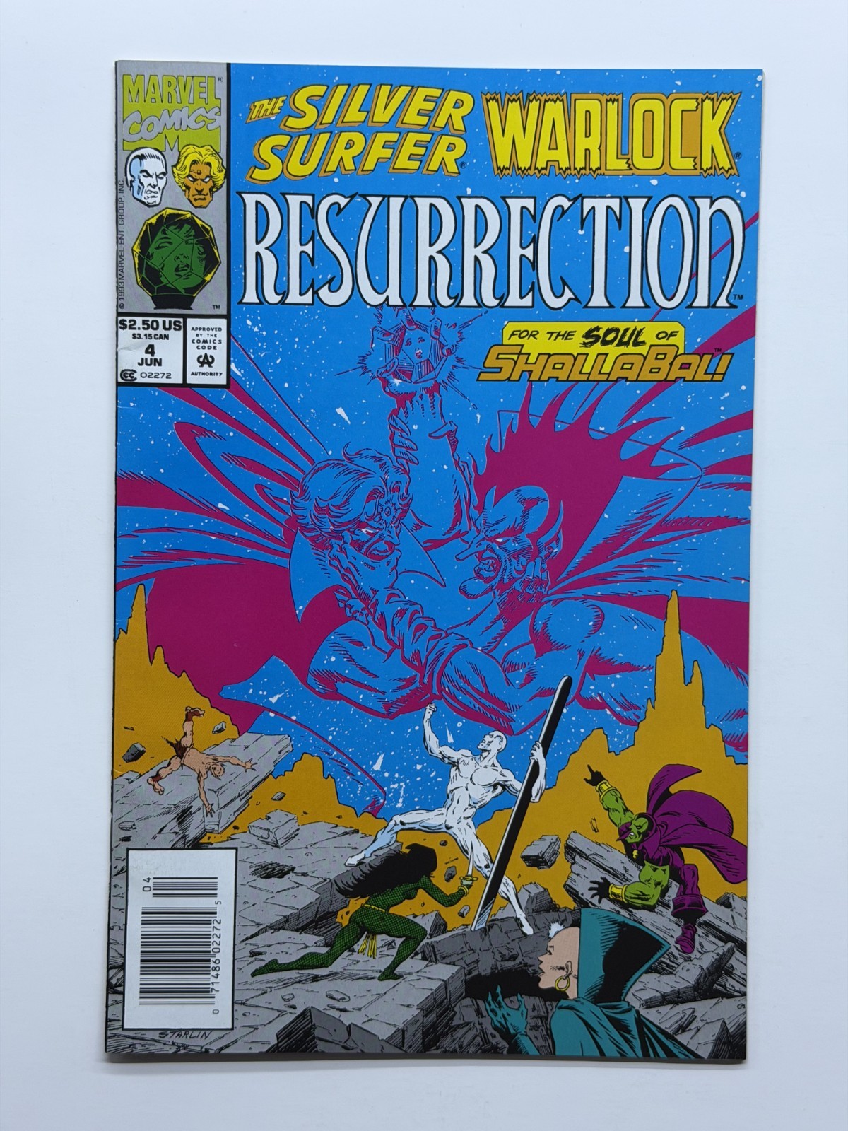 1993 Silver Surfer / Warlock: Resurrection #4 – Marvel Comics – FREE SHIP