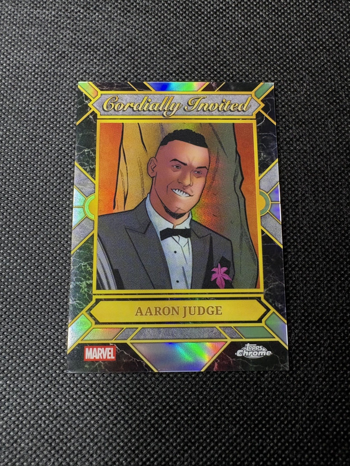 Aaron Judge 2026 Marvel Topps Chrome Cordially Invited SSP Case Hit