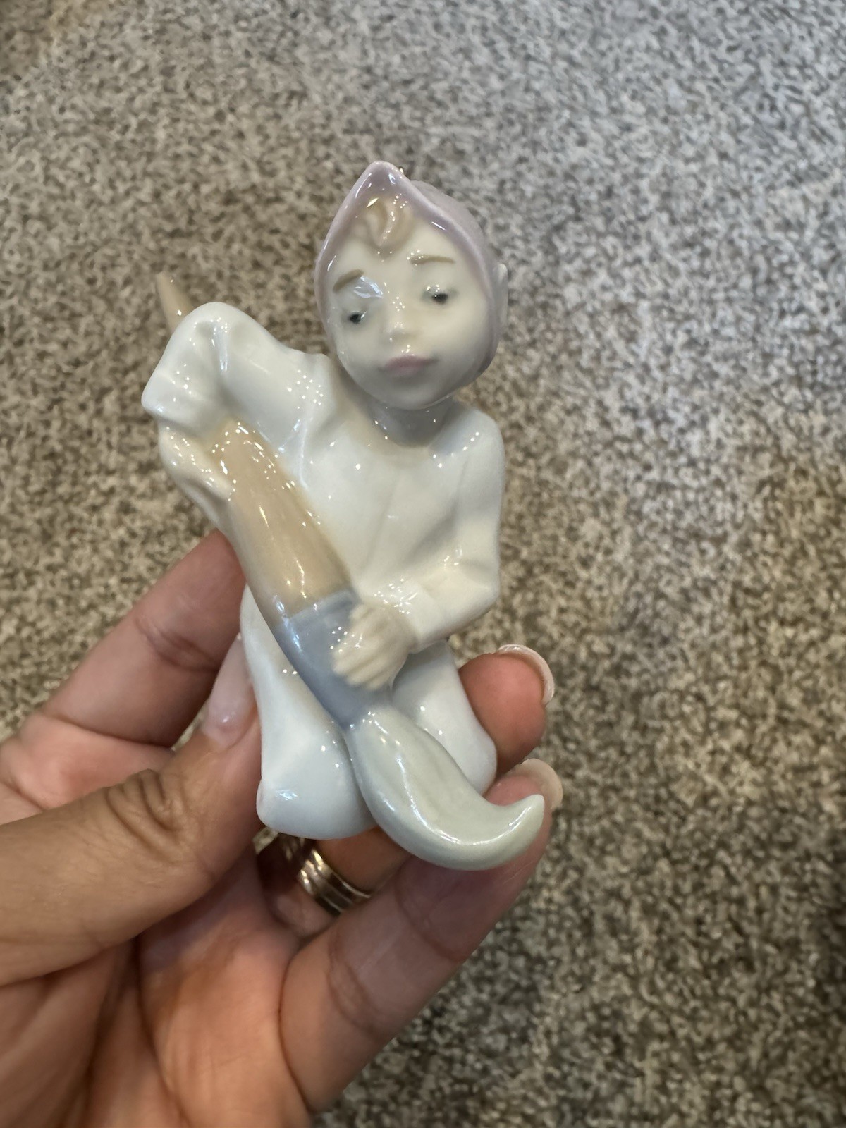 LLADRO #5938 The Artist/Painter Elf ORNAMENT, Glazed RETIRED 1993