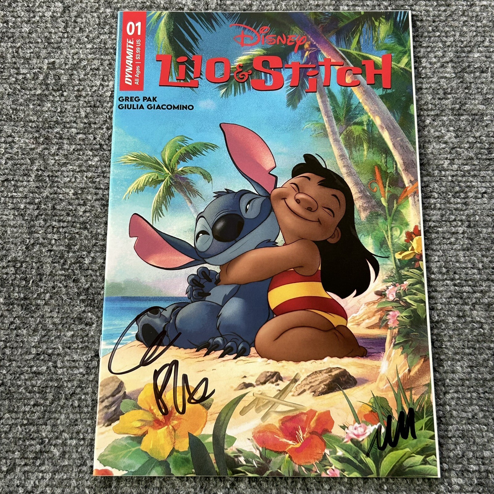 Lilo & Stitch 1 Cover A Disney Triple Signed Autograph Pak Cosby McAdams