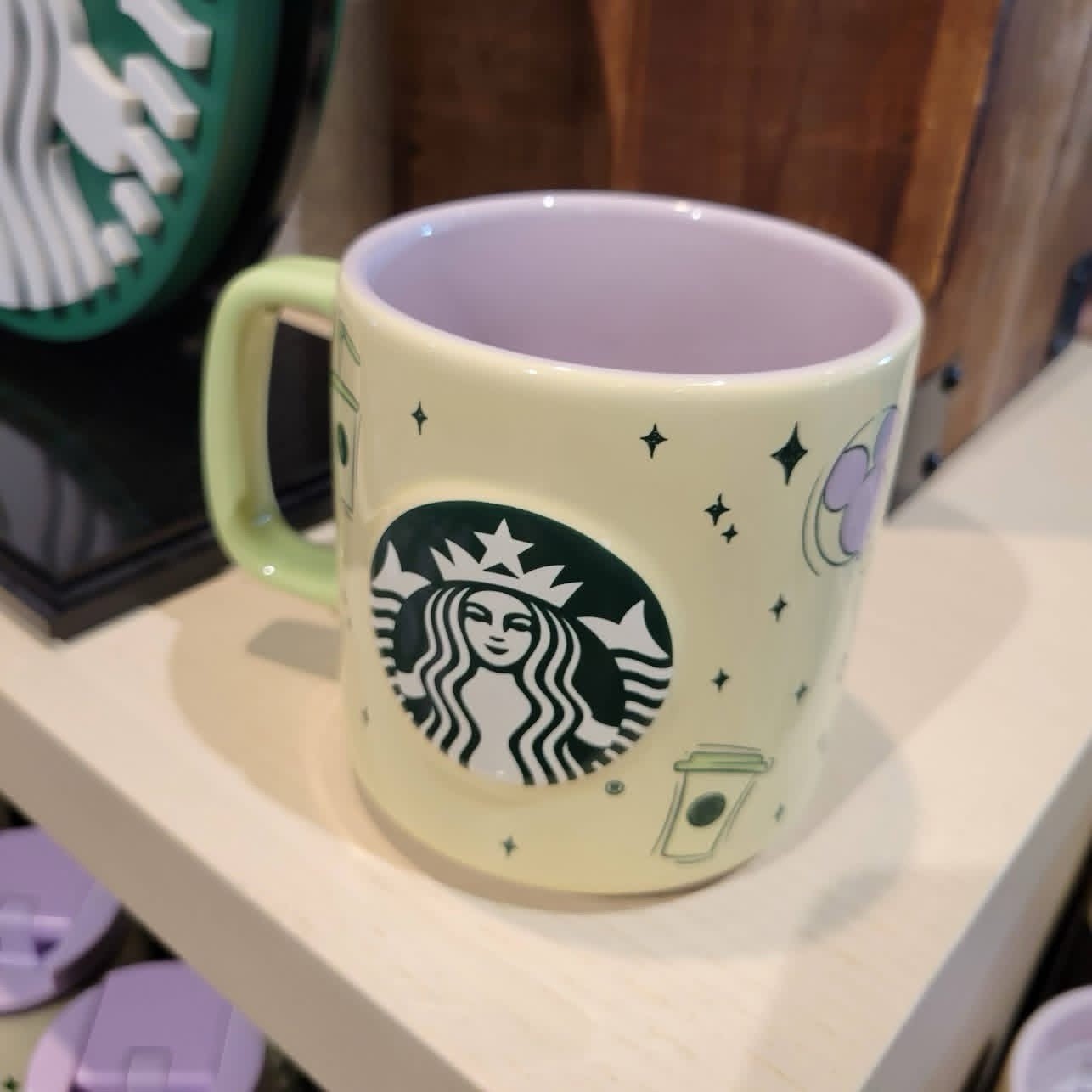 Disney Parks 2026 Starbucks Summertime Castle Lavender Matcha Ceramic Coffee Mug