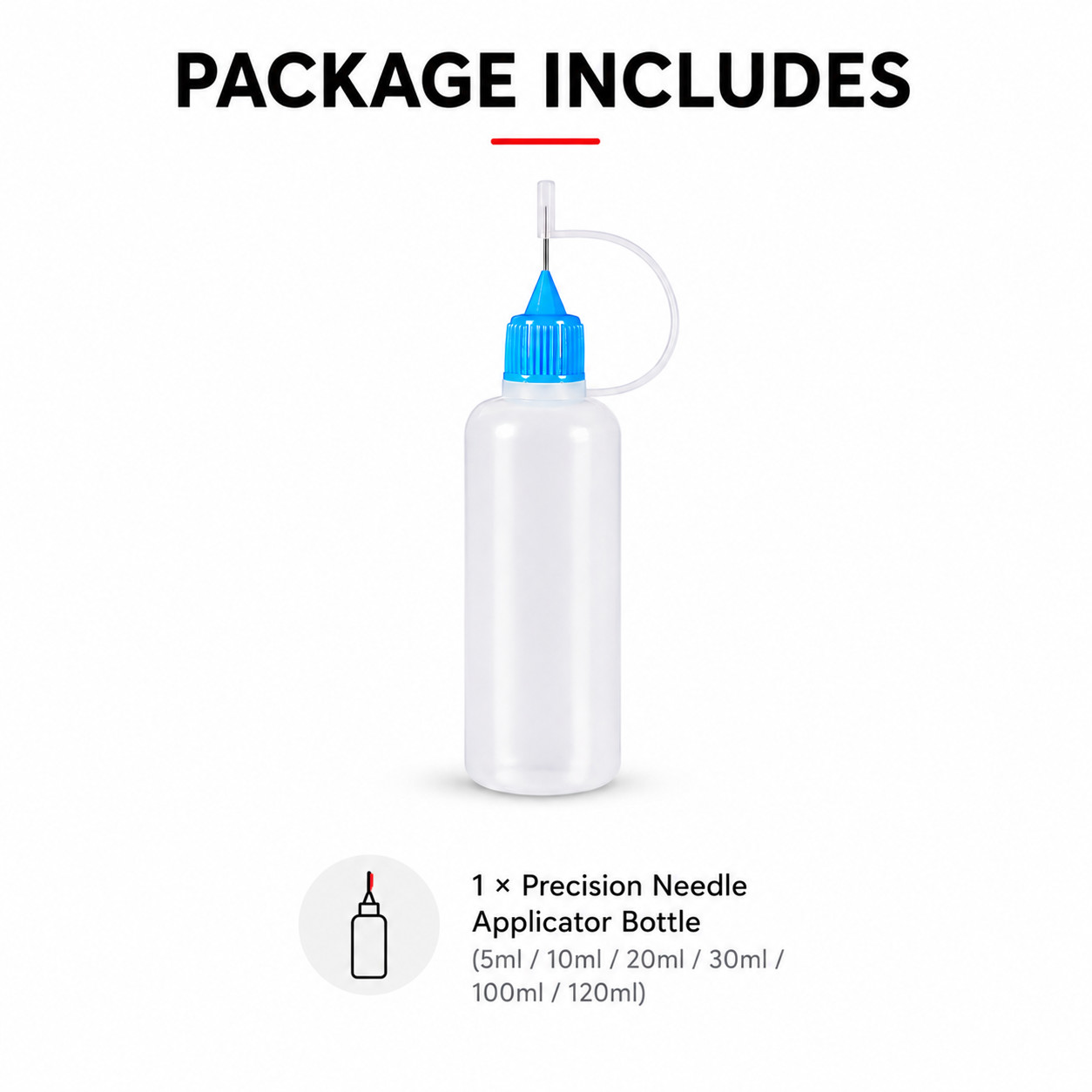 Precision Needle Applicator Bottle Squeeze Dispensing Glue Oil Liquid 5-120ml UK