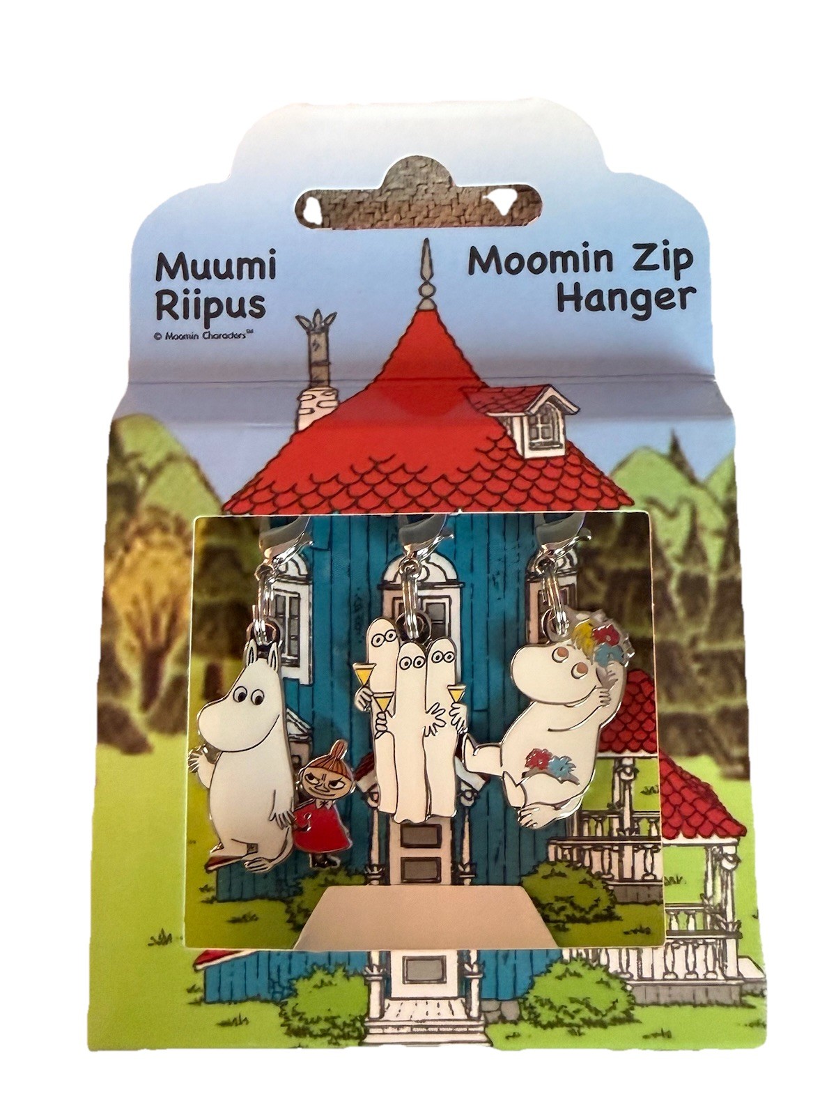80th Anniversary MOOMIN Zipper Pulls Set of 3 From HELSINKI Limited Edition NIP