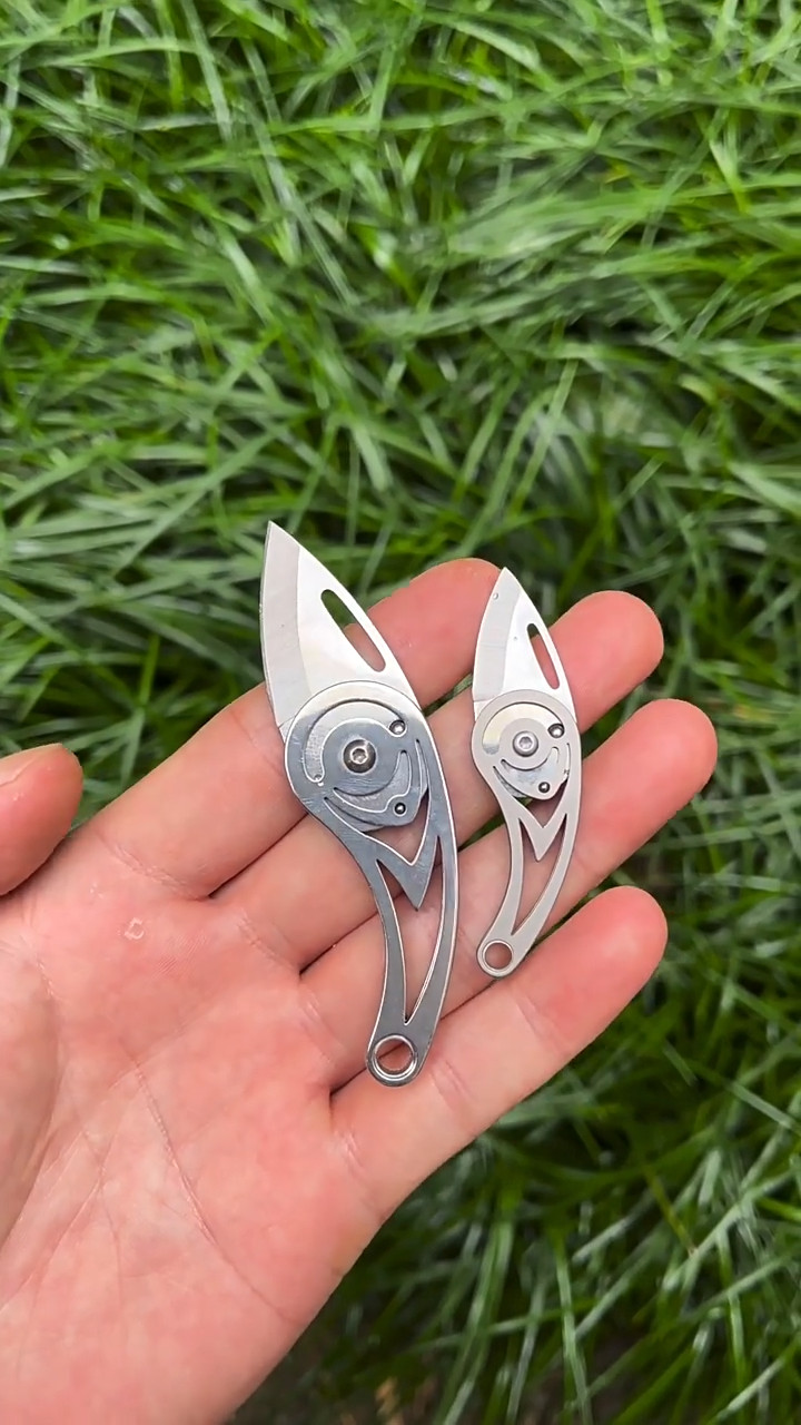 Mini Folding Blade Knife Keychain Pocket Knife Portable Outdoor Camping EDC Tool